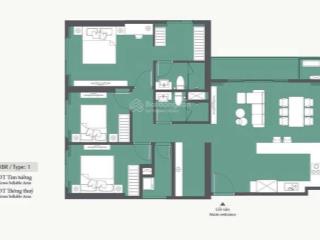 Bán nhanh căn hộ lumiere evergreen 3 pn 105.8m2 tầng trung view giá 80 triệu/m²  0945 468 ***