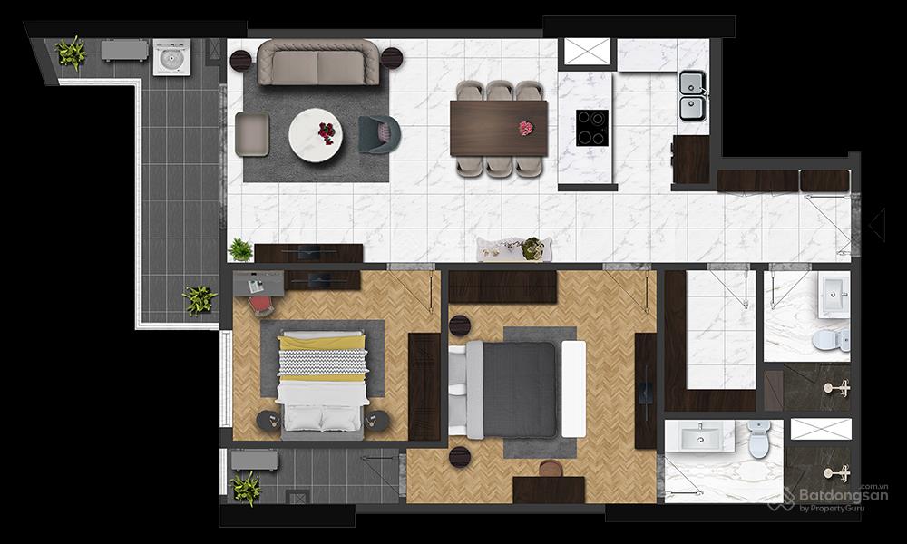 [chính chủ] gửi bán căn 2pn hateco laroma 80m2  giá tốt nhất thị trường