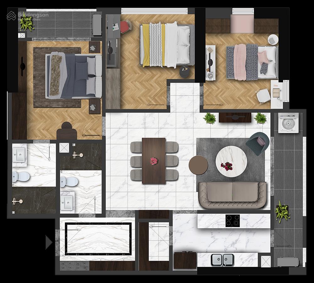 [chính chủ] gửi bán căn 2pn hateco laroma 80m2  giá tốt nhất thị trường