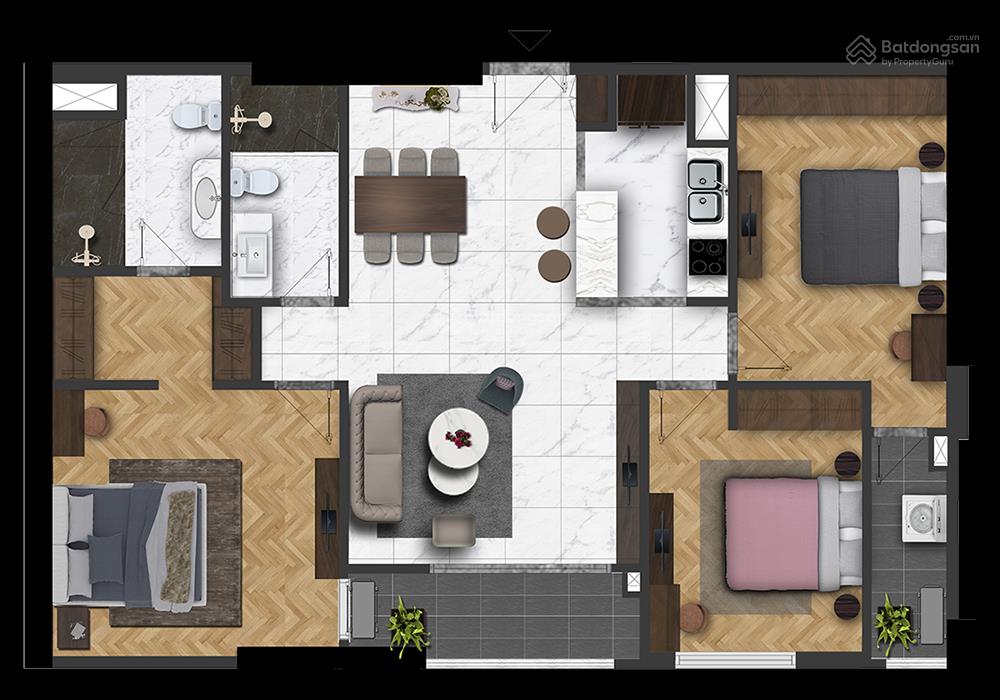 [chính chủ] gửi bán căn 2pn hateco laroma 80m2  giá tốt nhất thị trường
