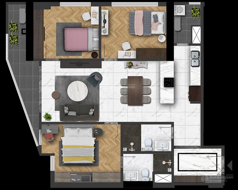 [chính chủ] gửi bán căn 2pn hateco laroma 80m2  giá tốt nhất thị trường