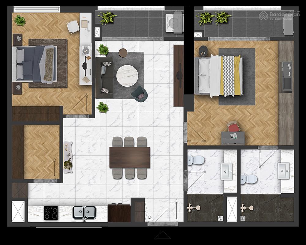 [chính chủ] gửi bán căn 2pn hateco laroma 80m2  giá tốt nhất thị trường