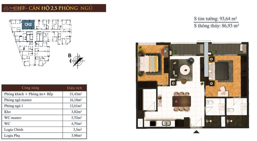 Bán căn hộ đẳng cấp 3pn full đồ cao cấp, sổ đỏ chính chủ, sách vali về ở ngay, hateco laroma