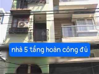 Chỉ 8t hơn mặt tiền quận 10 kinh doanh, dt 39m2, 5 tầng hoàn công.