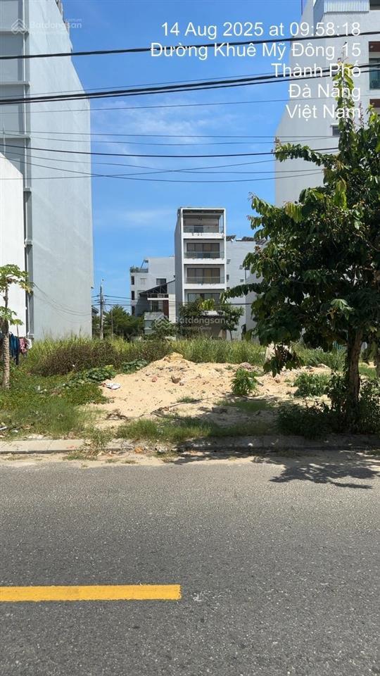 Bán đất đường khuê mỹ đông 15, vị trí lõi đẹp nhất khu khuê mỹ đông, hướng đông nam