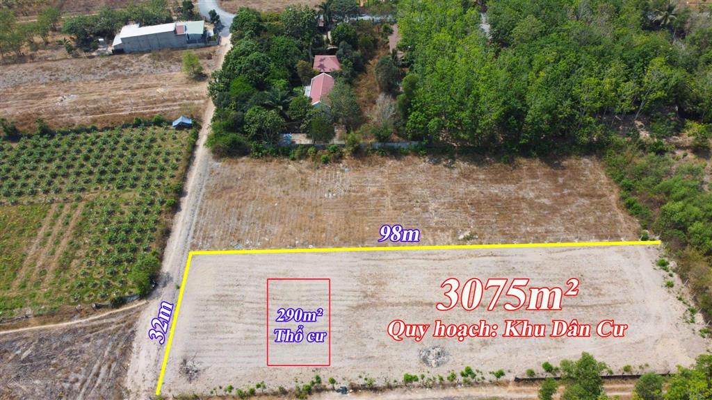 Chính chủ cần bán nhanh lô đất thuộc khu dân cư xã nhuận đức, huyện củ chi, diện tích 3074m2