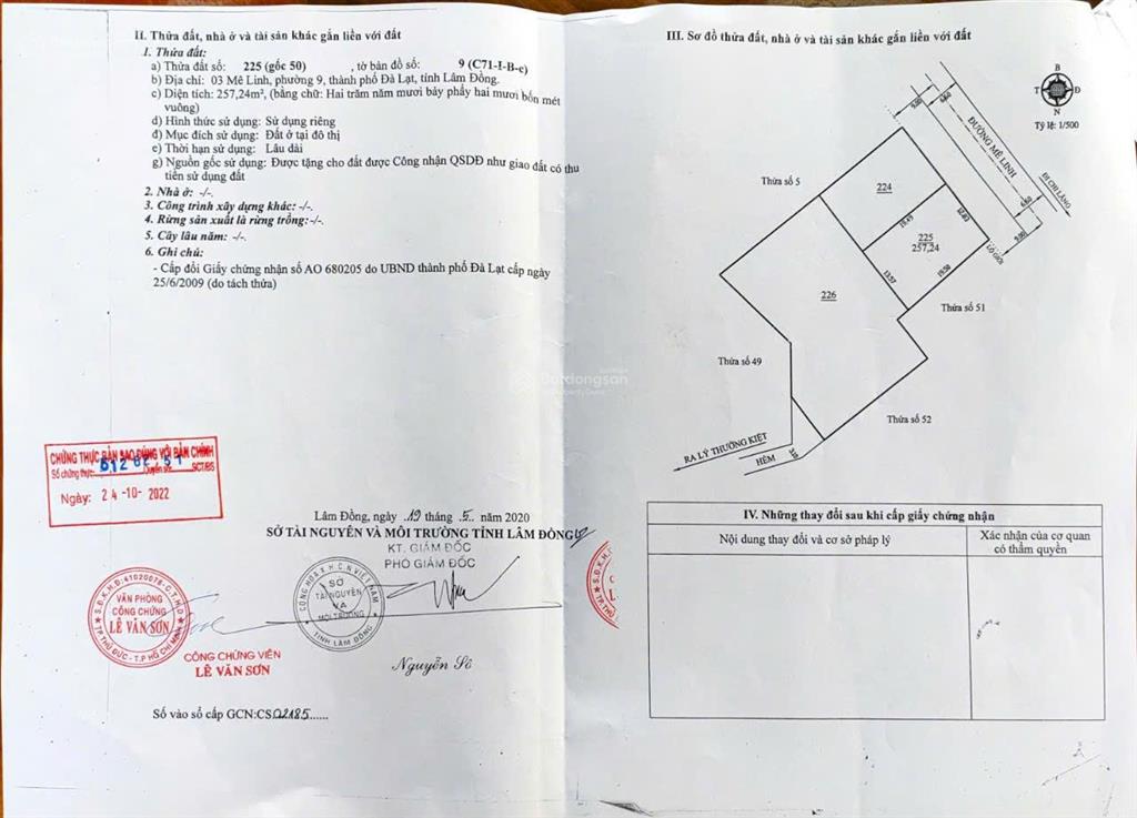 Bán lô đất biệt thự liền kề đường mê linh, p9, đà lạt hơn 250m2/1 lô, view hồ đẹp, đầu tư tốt