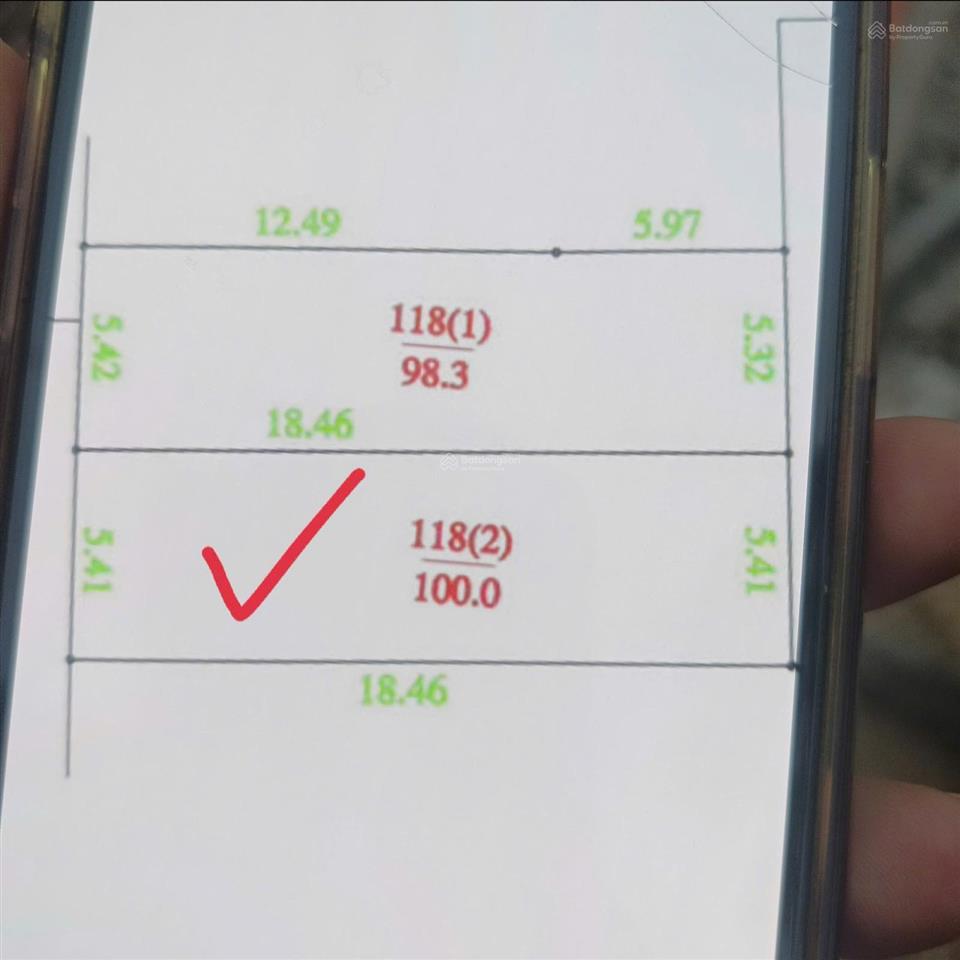 Cần bán lô đất vĩnh lộc chương dương gần tỉnh lộ 427 giá 46 triệu/m