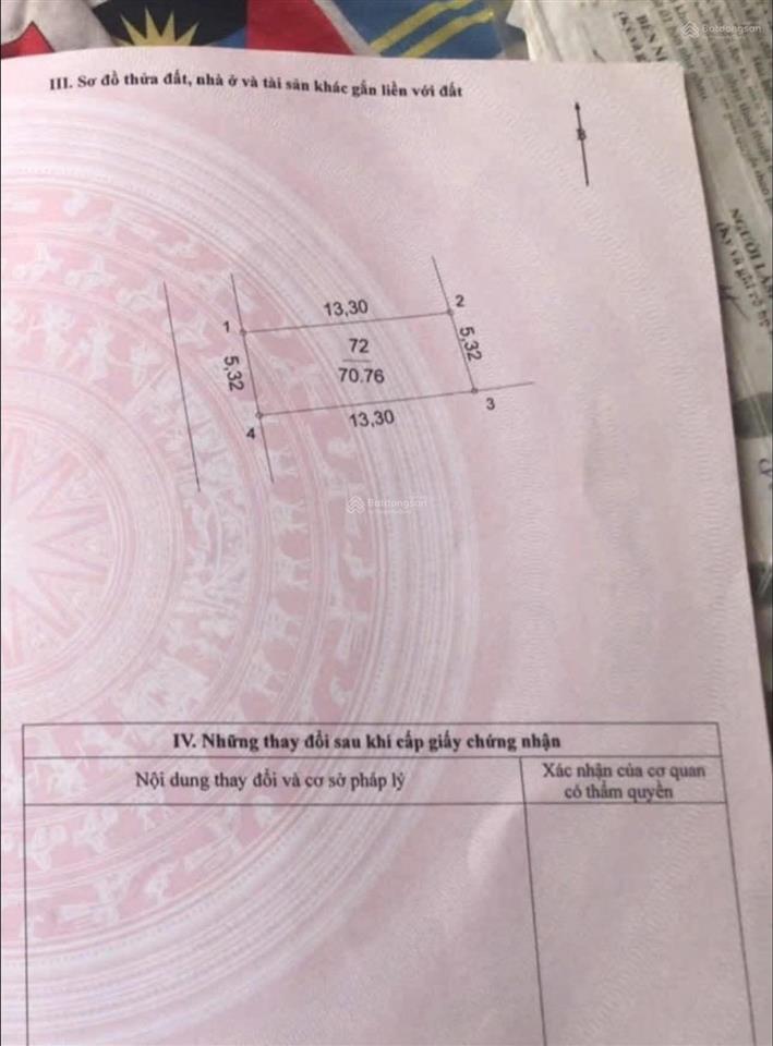 Bán lô đất đường thông ô tô tránh kinh doanh, gần dự án vin olympic vân tảo, hồng vân