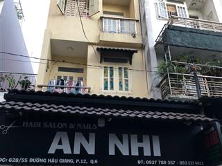 Cơ hội sở hữu ngay nhà 2 trệt 1 lầu trung tâm phường 12 quận 6