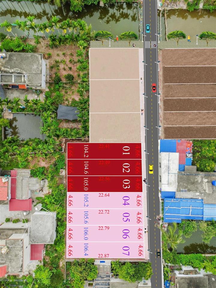 Chính chủ bán lô đất mt 4,66m vuông vắn, cạnh kcn vsip 1100ha giá đầu tư