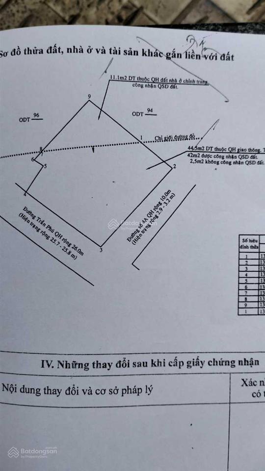 Chính chủ bán nhà hai mặt tiền đường trần phú  vĩnh nguyênnha trang, giá 165tr/m2,  0982 477 ***