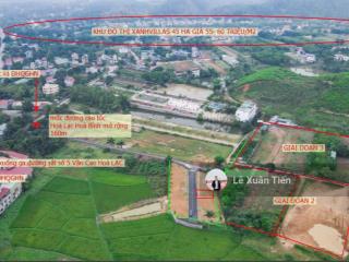 Lô đất 78.7m2 full thổ, nhìn ra đại lộ thăng long đón đầu quy hoạch metro tại hoà lạc. chỉ hơn 3 tỷ