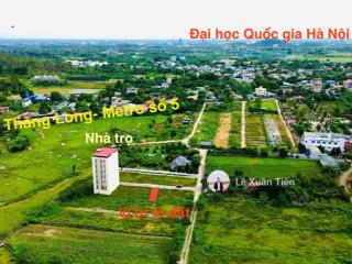 Bán lô đất 75m2 full thổ, cách metro số 5 và đại lộ thăng long 300m, đối diện đhqg, giá 38 tr/m2