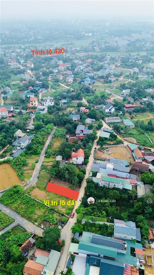 Bán lô đất 156m2 full thổ, xây trọ ngay, mặt tiền 6m, trục chính thôn tại hòa lạc. 33 triệu/m2