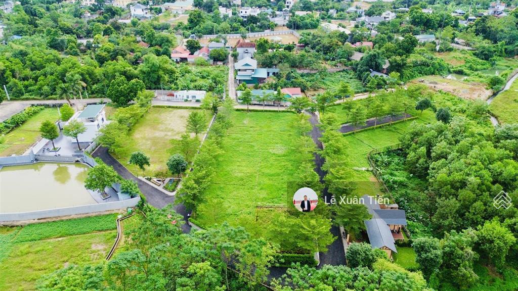 Siêu phẩm lô góc view suối 284.9m2 tại phú mãn, gần cnc, đhqg, đường 3 ôtô. rẻ nhất tt, 22 tr/m2