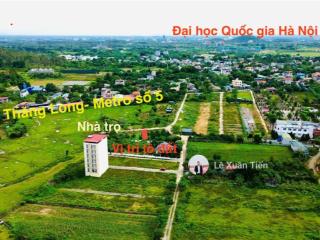 Lô đất 79.4m2 mặt tiền 6m, ô tô tránh, cách metro số 5 đại lộ thăng long đúng 100m, 42tr/m2