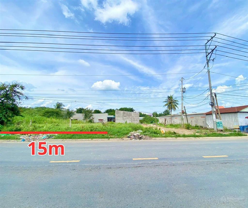 Mặt tiền 15m đường tỉnh 833b, ngay chợ long cang dt 578m² xã long cang, cần đước la, giá 10 tỷ 350