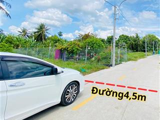 Nền 91m2, đường xe ôtô, kdc phúc giang, long định, cần đước, cách đường đt830 chỉ 300m, giá 900tr