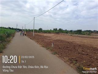 Chỉ tầm 500 triệu sở hữu lô đẹp dt 5x37m 180m2 có 80m2 thổ cư đá bạc  châu đức hcm