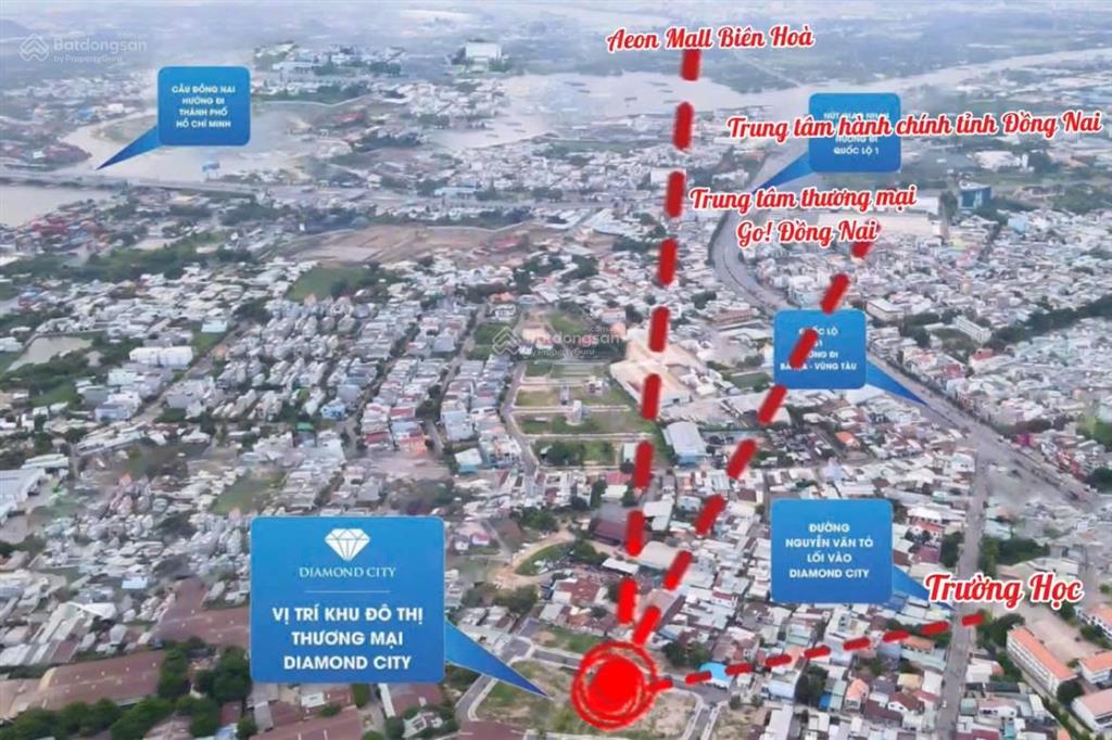 Bán đất thổ cư trung tâm tp. biên hòa  cách ql51 chỉ 500m, giá hơn 3 tỷ