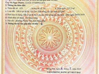 Kèo thơm siêu hời cho nhà đầu tư lô đất biệt thự 15x22. giá chỉ 1/3 thị trường. cách chợ chỉ 500m