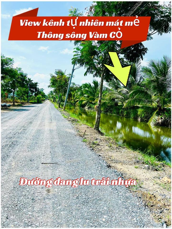 Thanh lý 3 nền view kênh tự nhiên đối diện kđt an nông 7 đức hòa rẻ hơn khu vực