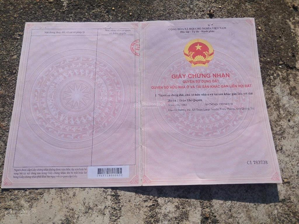 Bán nhà/đất 3 mặt tiền ở trung ng tâm bãi tắm nhật tân , xã triệu cơ, quảng trị
