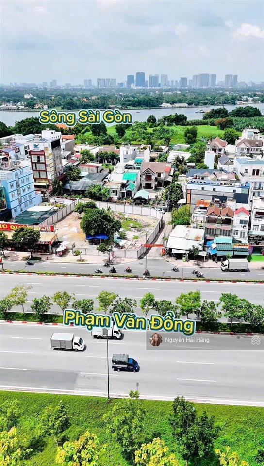 Quỹ đất hiếm  1300m2 mặt tiền phạm văn đồng  góc 3 mặt tiền  đẹp nhất thủ đức hiện tại
