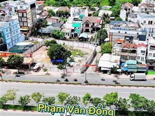 Quỹ đất hiếm  1300m2 mặt tiền phạm văn đồng  góc 3 mặt tiền  đẹp nhất thủ đức hiện tại