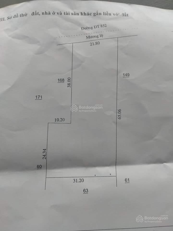 Bán 1590m đất mặt tiền đường đt 852 xã tân qui tây sadec đồng tháp .