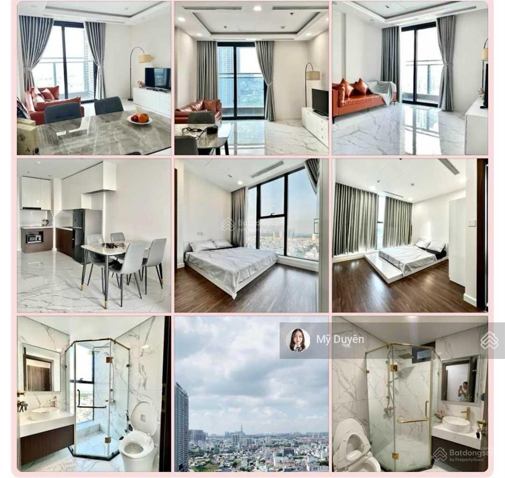 Cho thuê sunshine sky city 2pn  2wc 75m2 full nội thất thiết kế 16 17tr  ở liền