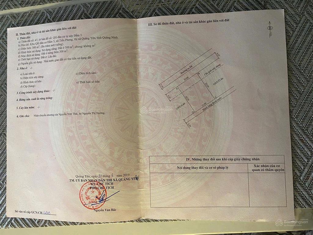 Chính chủ bán ô đất quy hoạch đẹp 300m2 giá 11tr/m2 gần khu công nghiệp nam tiền phong