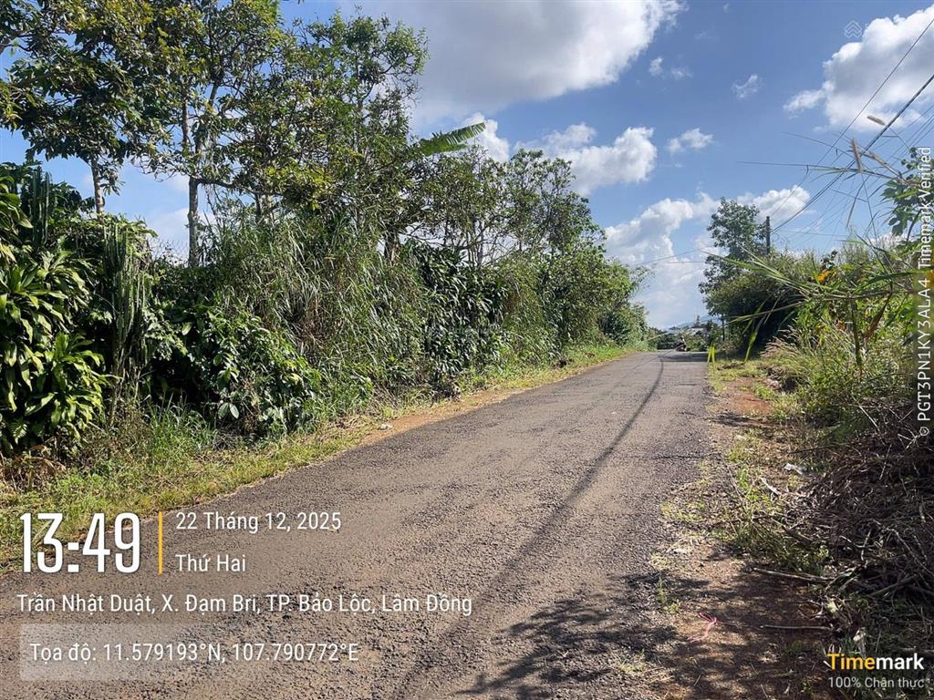 Đất bảo lộc lô góc hiếm 2 mặt tiền trần nhật duật, cách quảng trường 3,8km dt 1121m2 sẵn thổ cư