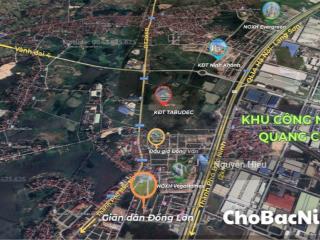 Bán lô đất dãy k1, diện tích 72m² đồng lớn, quang châu, phường nếnh, bắc ninh  giá chỉ từ 3,x tỷ