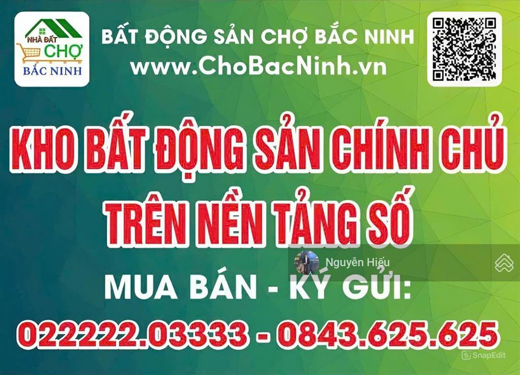 Bán lô đất dãy i giãn dân 72m2 sát chung cư tại đồng lớn, quang châu, việt yên, bắc giang hơn 3 tỷ