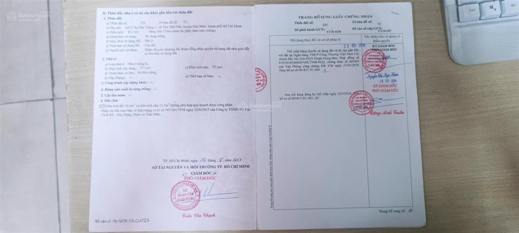 Bán nhà riêng tại tân thới nhì, 3ty8 tỷ, 90m2, chính chủ giá tốt