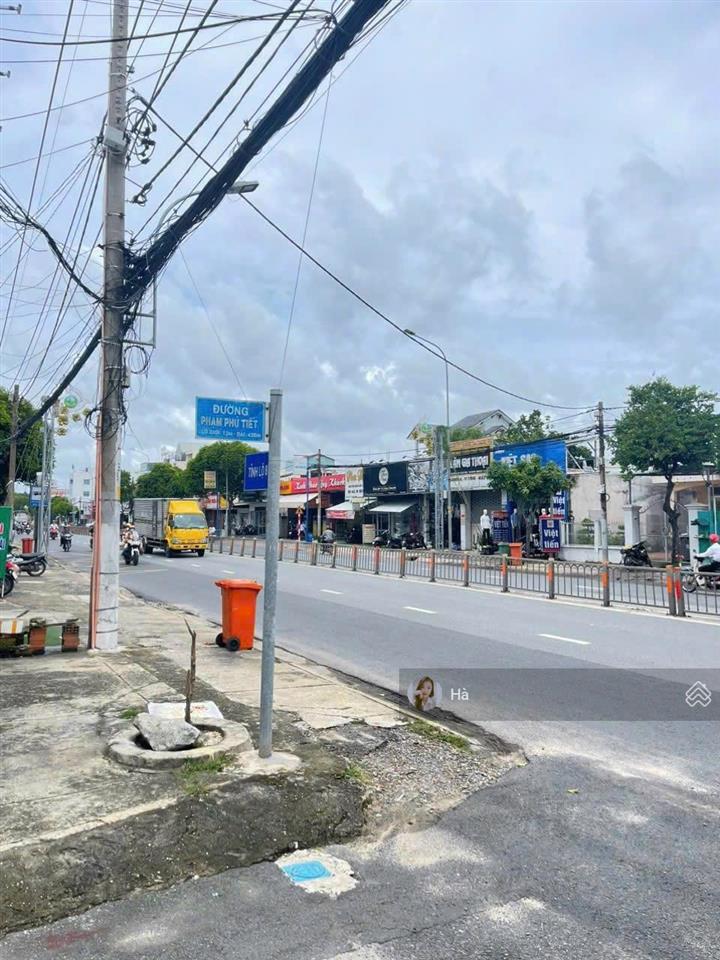 Bao giá khu vực! 1t150 chốt nhanh 104,5m2 đất thổ mặt tiền đường phạm phú tiết ngay tl 8