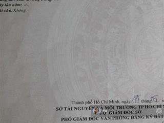 Chính chủ cần bán lô đất thổ mặt tiền đường 8m 1/nguyễn văn khạ, tân an hội, củ chi, hcm