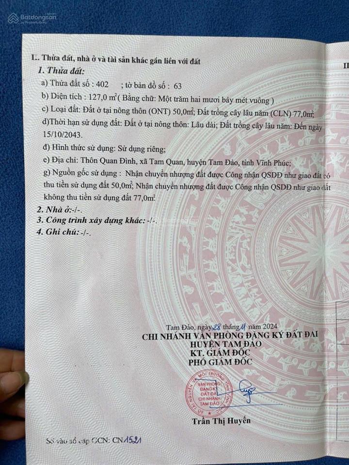 Đất giá đầu tư gần 3 khu công nghiệp,đường thông ôtô tránh,gần uỷ ban,trường,chợ,127m,mt 5m590tr