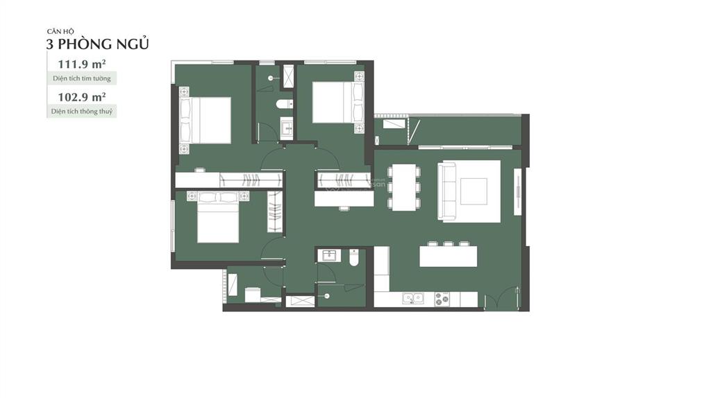 Quỹ căn chung cư 2pn, 3pn view hồ tại tòa p1 lumiere essence peak. chiết khấu ngay 18%