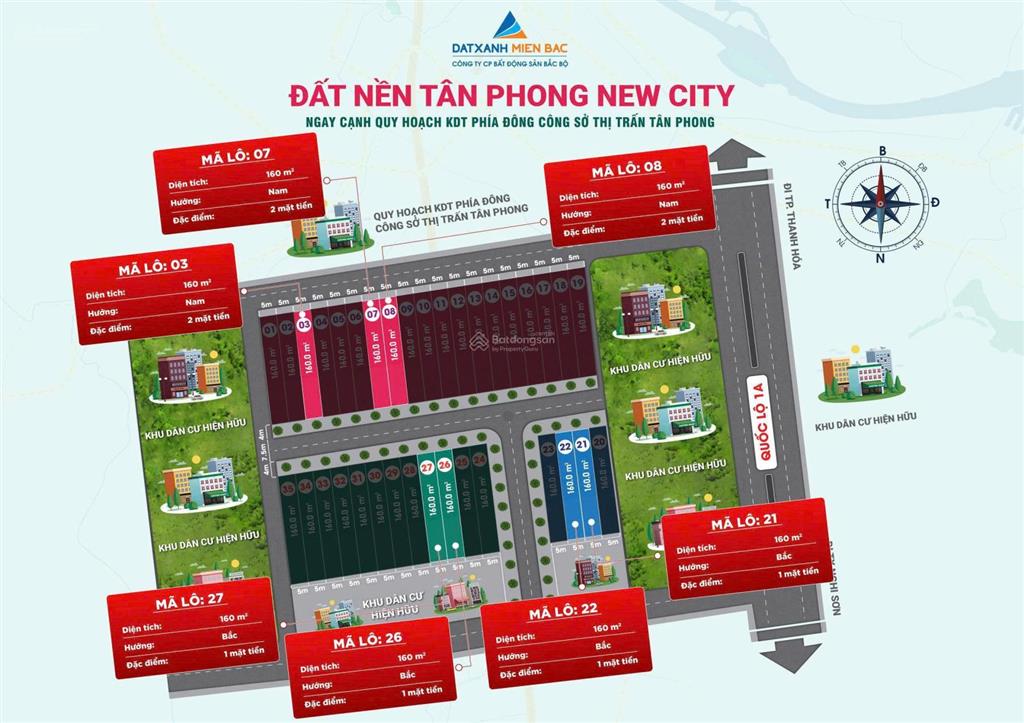 Chuyển nhượng lô đất nền  đấu đít với ql 1a  cạnh siêu dự án 100ha  quảng xương