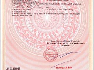 Bán căn hộ view xéo biển, chung cư hoàng quân b2, nha trang, giá chỉ 1 tỷ 850 triệu
