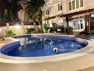 Villa compound vip sát sông nguyễn văn hưởng  640m2 đất, 6pn 7wc, hồ bơi lớn, gara xe  thật 100%