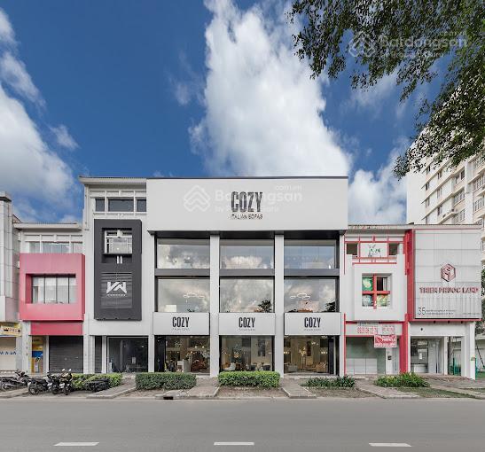 Cho thuê nhà mặt tiền nguyễn văn linh, phường tân phong, quận 7. dt 12x25m. trệt 2 lầu