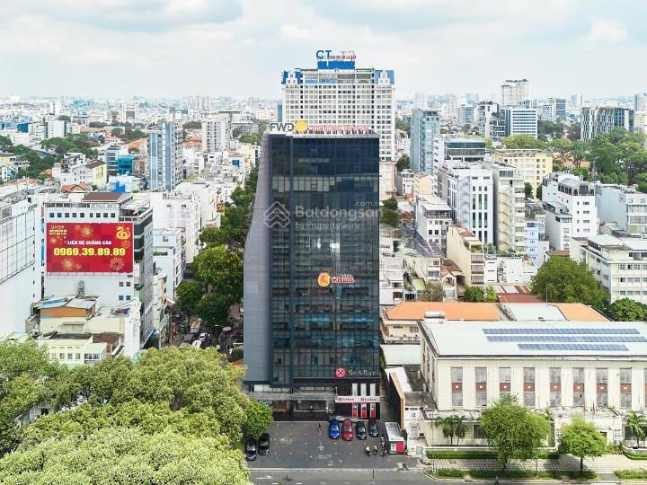 Cho thuê tòa nhà dóc 2 mt nguyễn thị minh khai, phường 6, quận 3. dt 20x25m, hầm trệt 12 lầu