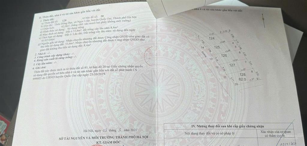 Cần bán lô góc 62m2, mặt tiền 5.7m tại thôn đồng bụt, ngọc liệp, gần bệnh viện nhi sản tw cs2