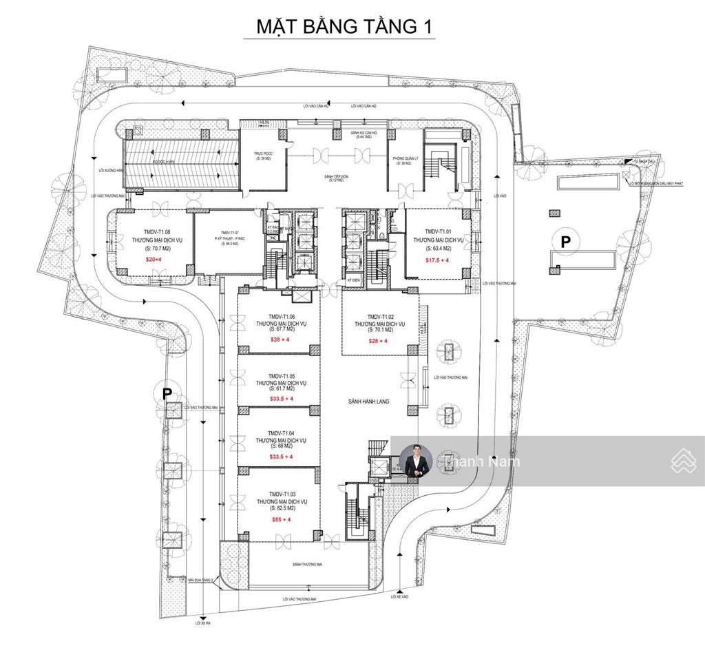 Cho thuê văn phòng, tttm, gym, bể bơi tòa the ninety complex 90 đường láng dt 425m2 giá 255.800đ/m2