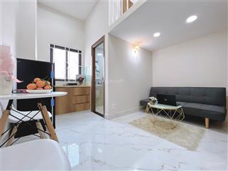 Cho thuê căn hộ duplex 30m2 có cửa sổ thoáng, đầy đủ nội thất có hầm xe, bảo vệ 24/7
