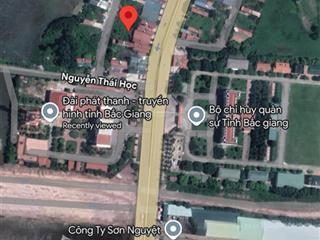 Chính chủ nhờ ae sale kết nối bán lô đất 105m2 tại đường nguyễn thái học, p. tân mỹ, tp bắc giang